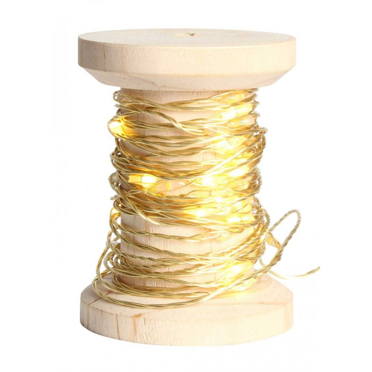Bobine guirlande lumineuse doré 10 mètres .