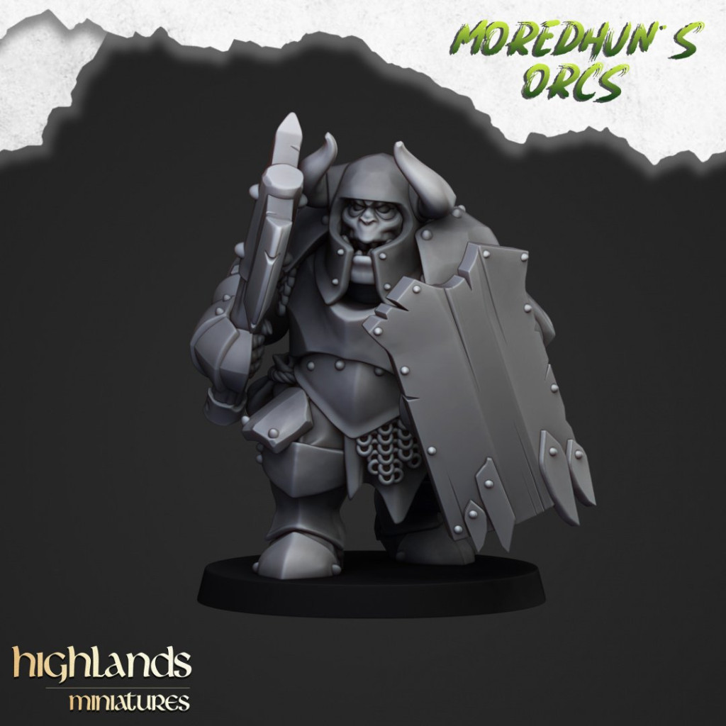 Highlands Miniatures - Moredhun's Orcs - Orcs Noirs du Moredhun
