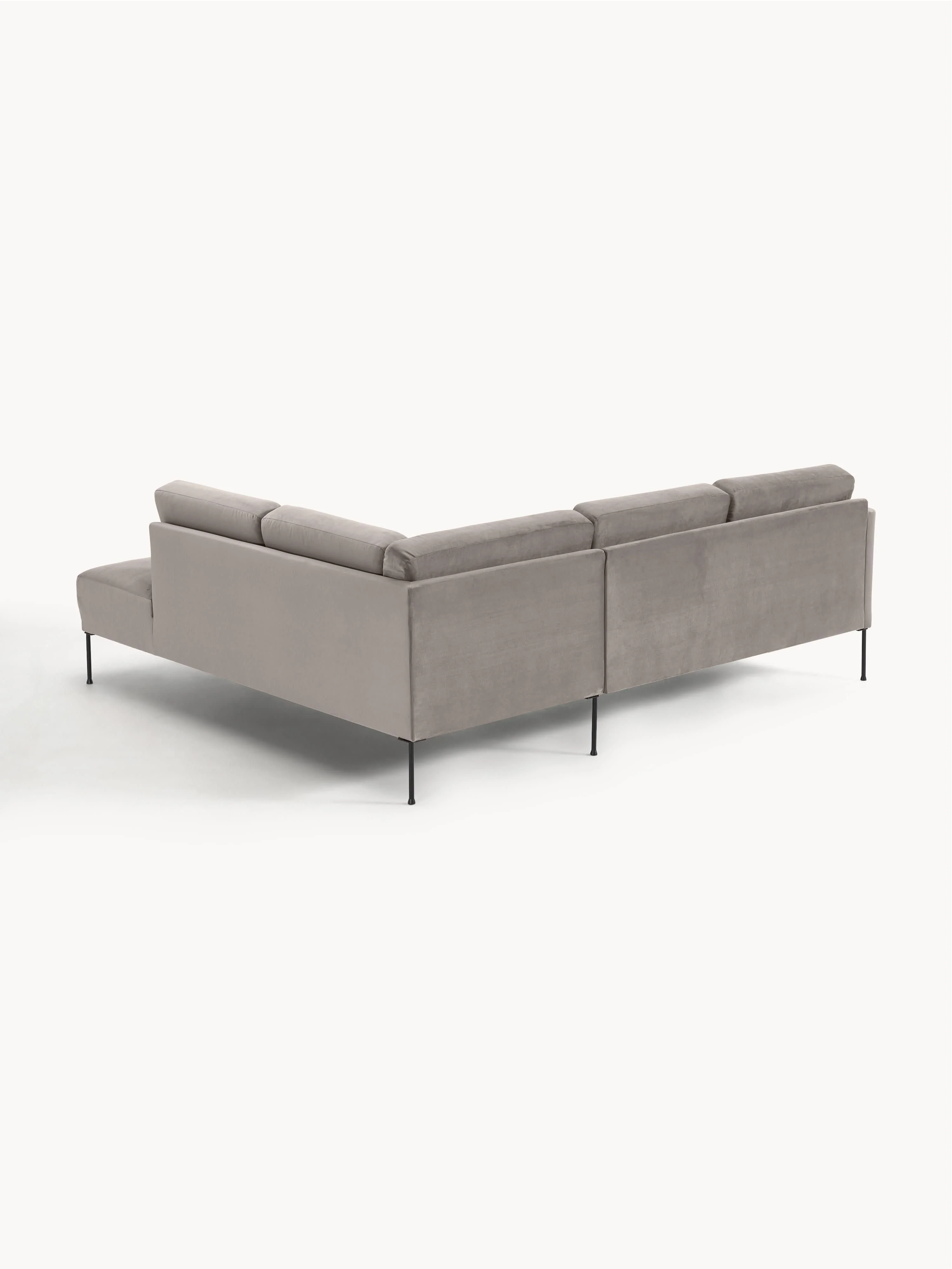 Fluwelen hoekbank Fluente