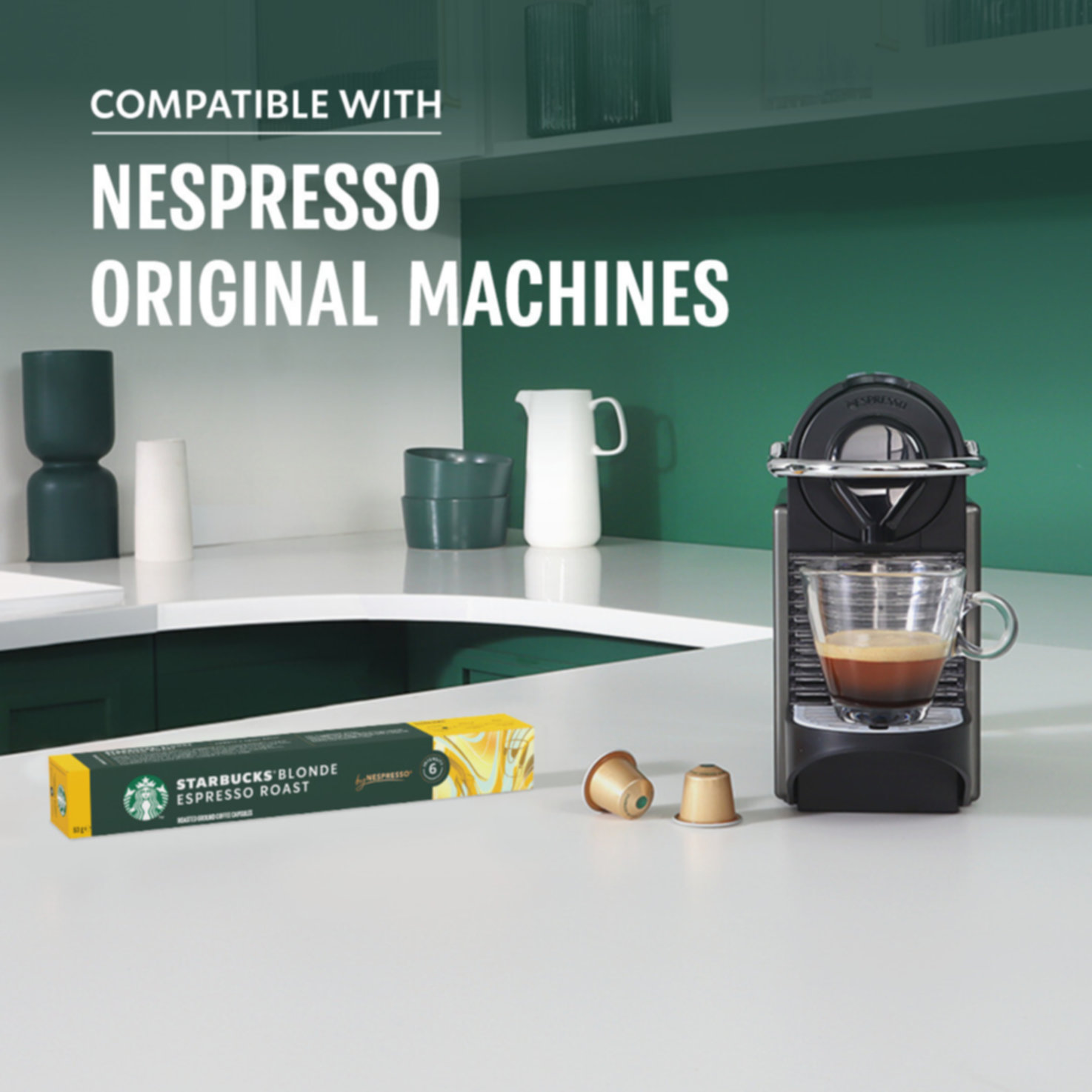 Starbucks Espresso Roast by Nespresso Dark Roast Kaffee, 36 Kapseln