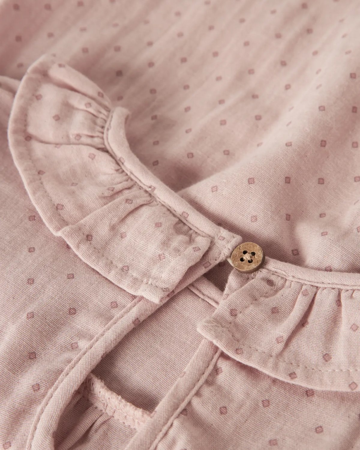 Bluse Barn M/ Volangerkrage – Øko Bomull | NMFDEMBE LS LOOSE SHIRT LIL
