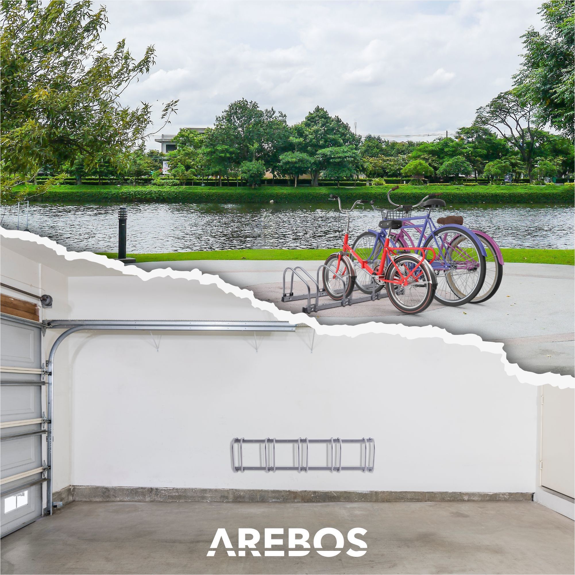 Fahrradständer für 5 Fahrräder
