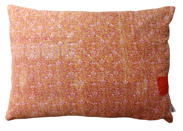Kussen Kantha vintage 50x70 cm orange