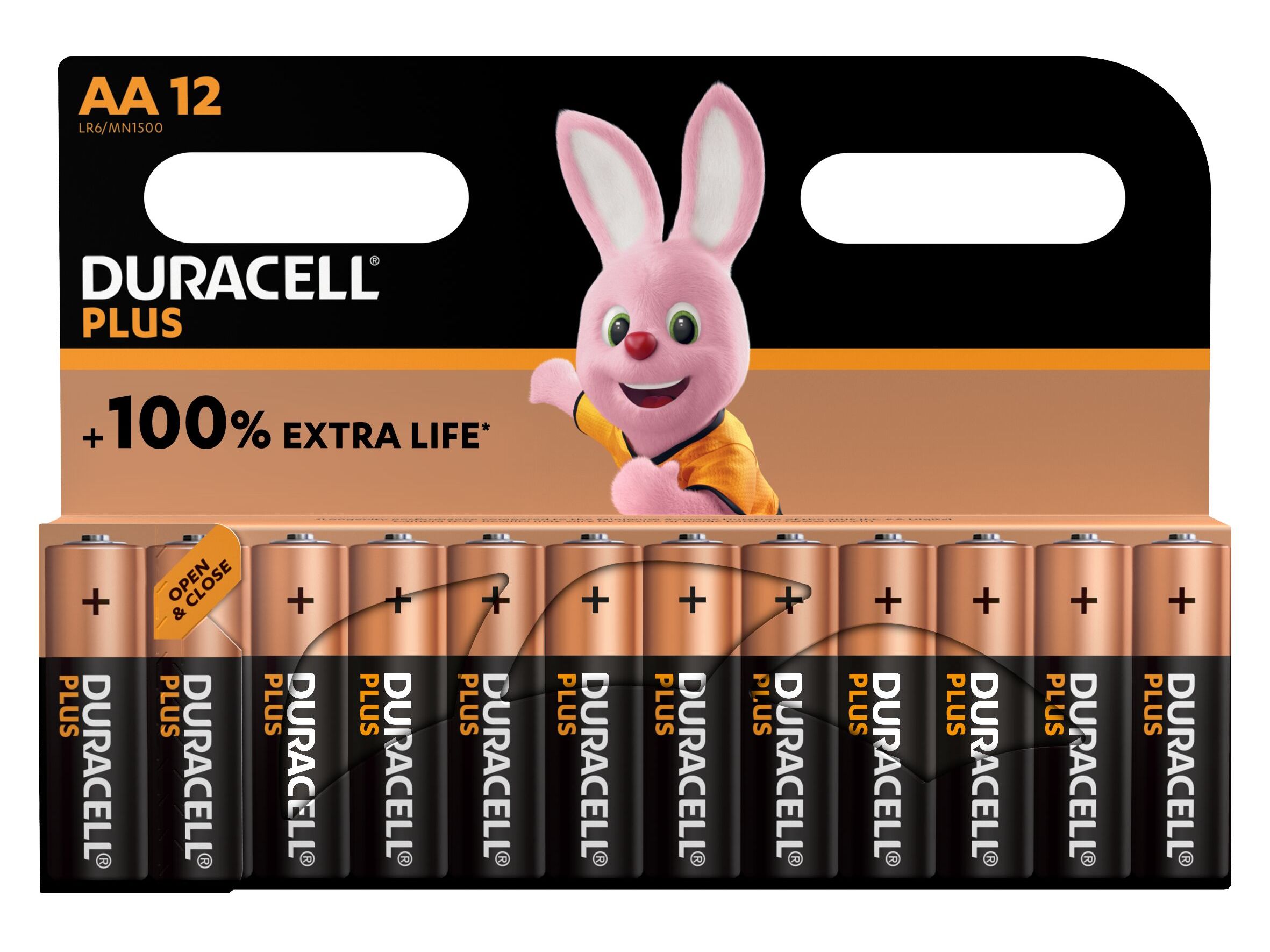 PILHA ALCALINA DURACELL PLUS AA PACK 12 UNIDADES