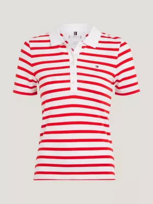 Polo listrada slim fit da coleção 1985