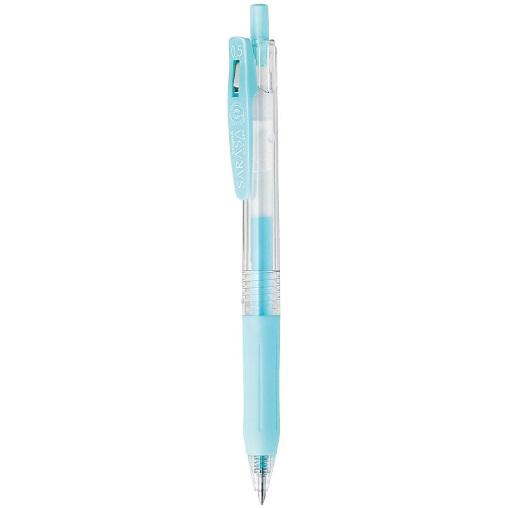 Esferógrafica Clip Tinta Gel 0.5 Sarasa Milk Azul
