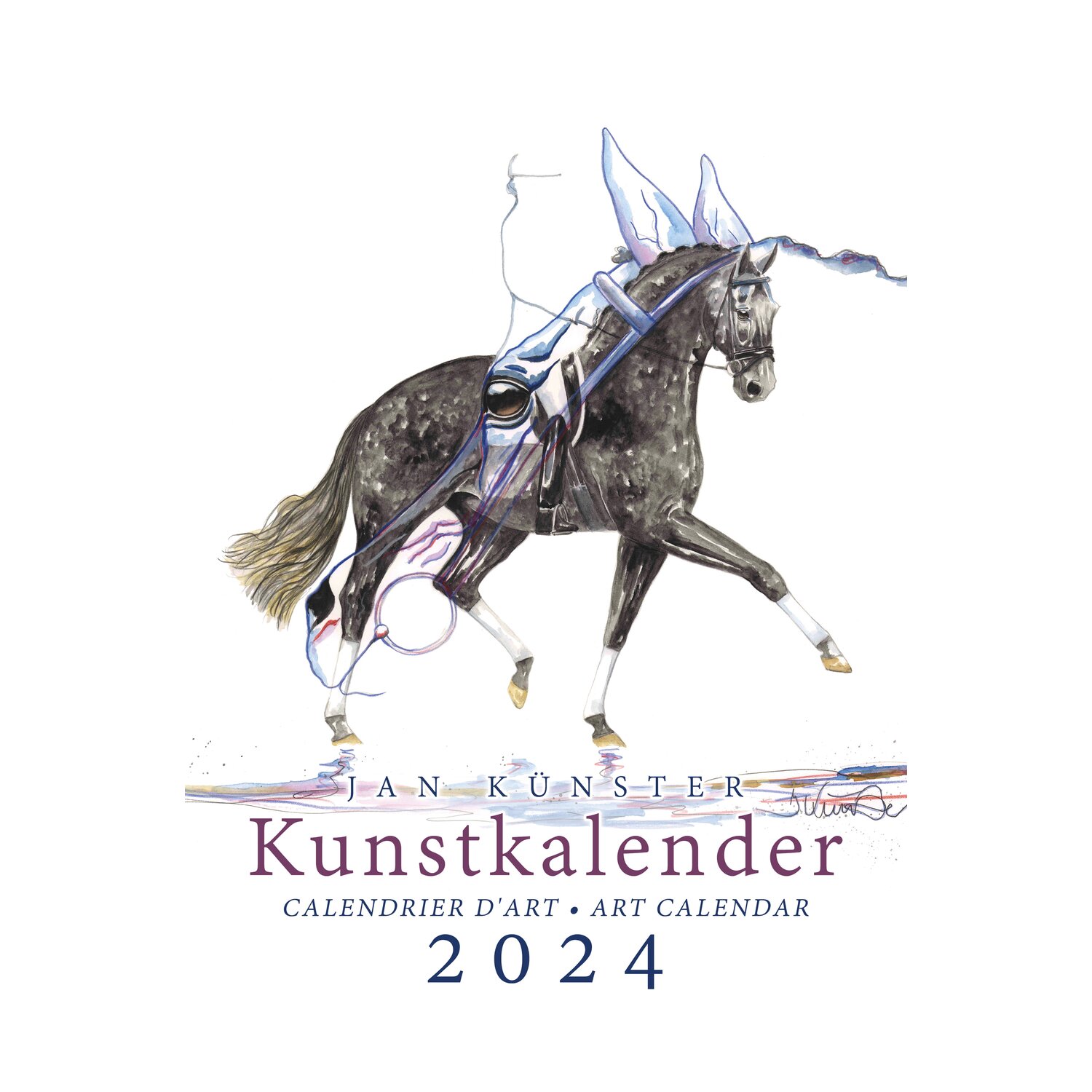Kunstkalender Pferde, Künster  - 2024