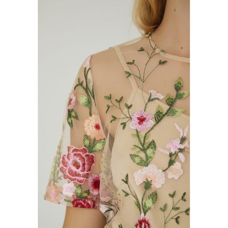 A-VIEW Fuschia blouse Sand/peach