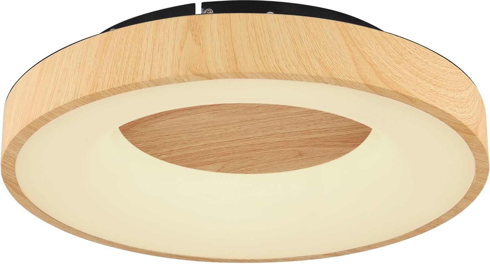 LED-Deckenleuchte - holzfarben - dimmbar - ø 40 cm