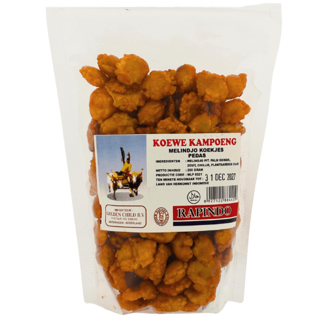 Rapindo Melindjo Koekjes Pedas 200g