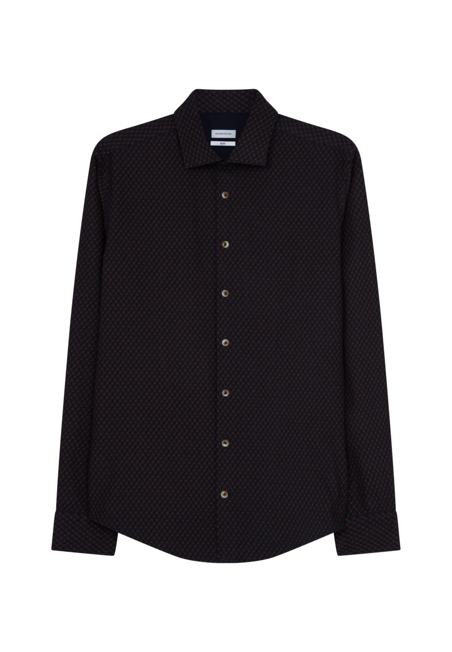 Seidensticker| Herren Casual Hemd Schwarze Rose