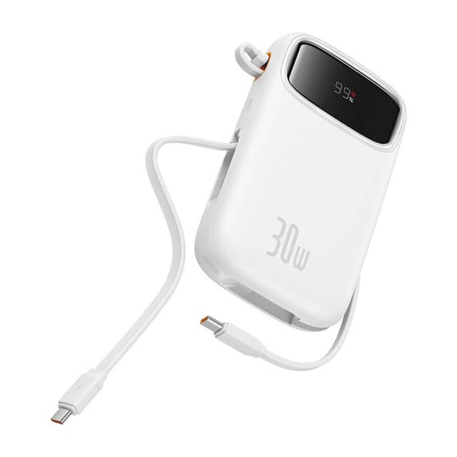 Baseus QPow 2 10000mAh 30W powerbank (hvid)