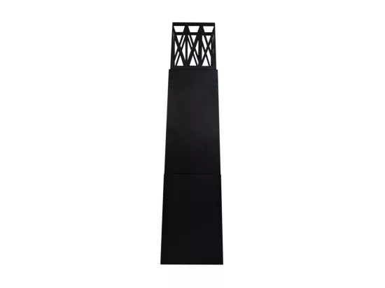 Cheminée de jardin extérieure au bioéthanol Vulcano Noir 40x40x145