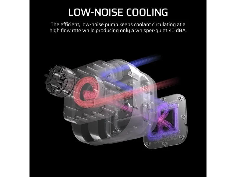 CORSAIR Nautilus 360 RS ARGB - Processors flydende kølesystem - Radiatorstørrelse: 360 mm - (for: LGA1851, LGA1700, AM5, AM4) - kobber - 120 mm