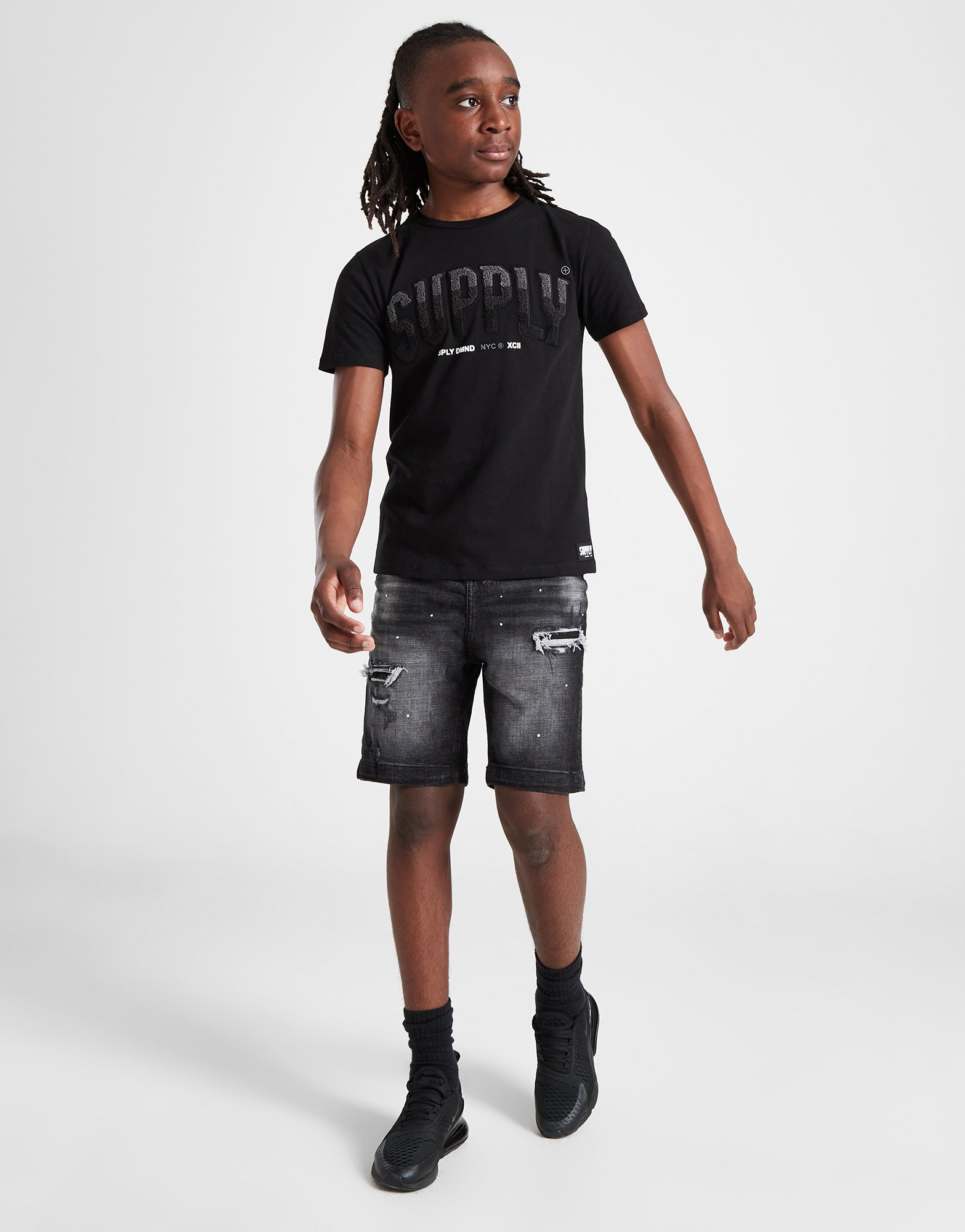 Supply & Demand Short en Jeans Raven Junior