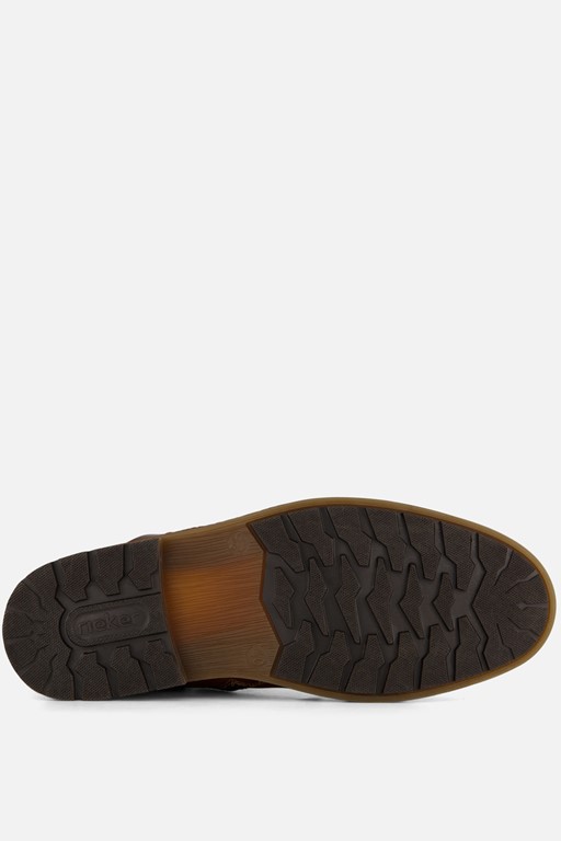 Rieker Veterboots cognac Leer