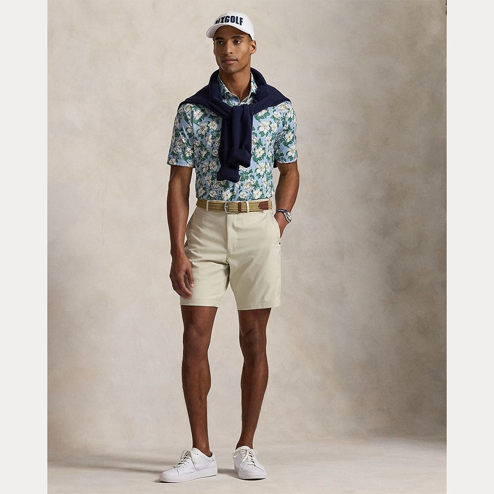 RLX Classic Fit Pique Herre Blå Floral