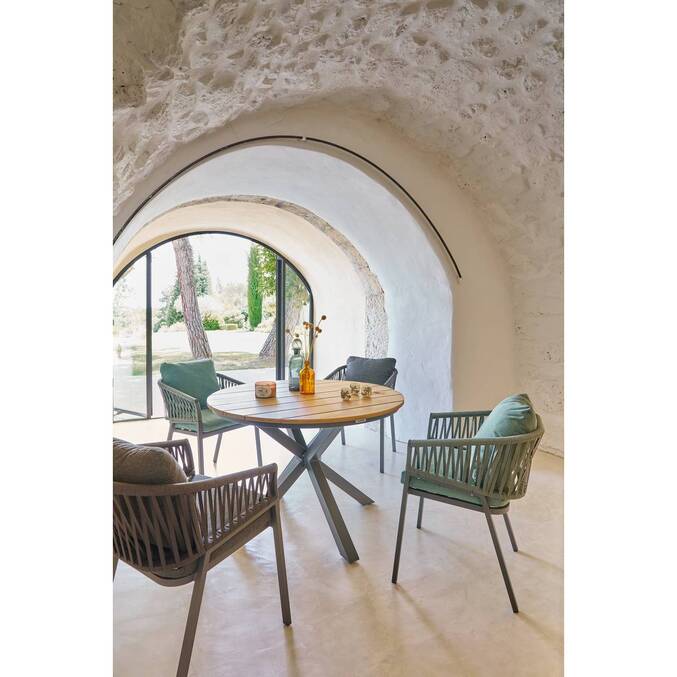 Lot de 2 fauteuils de jardin ORIENGO Olive & Graphite