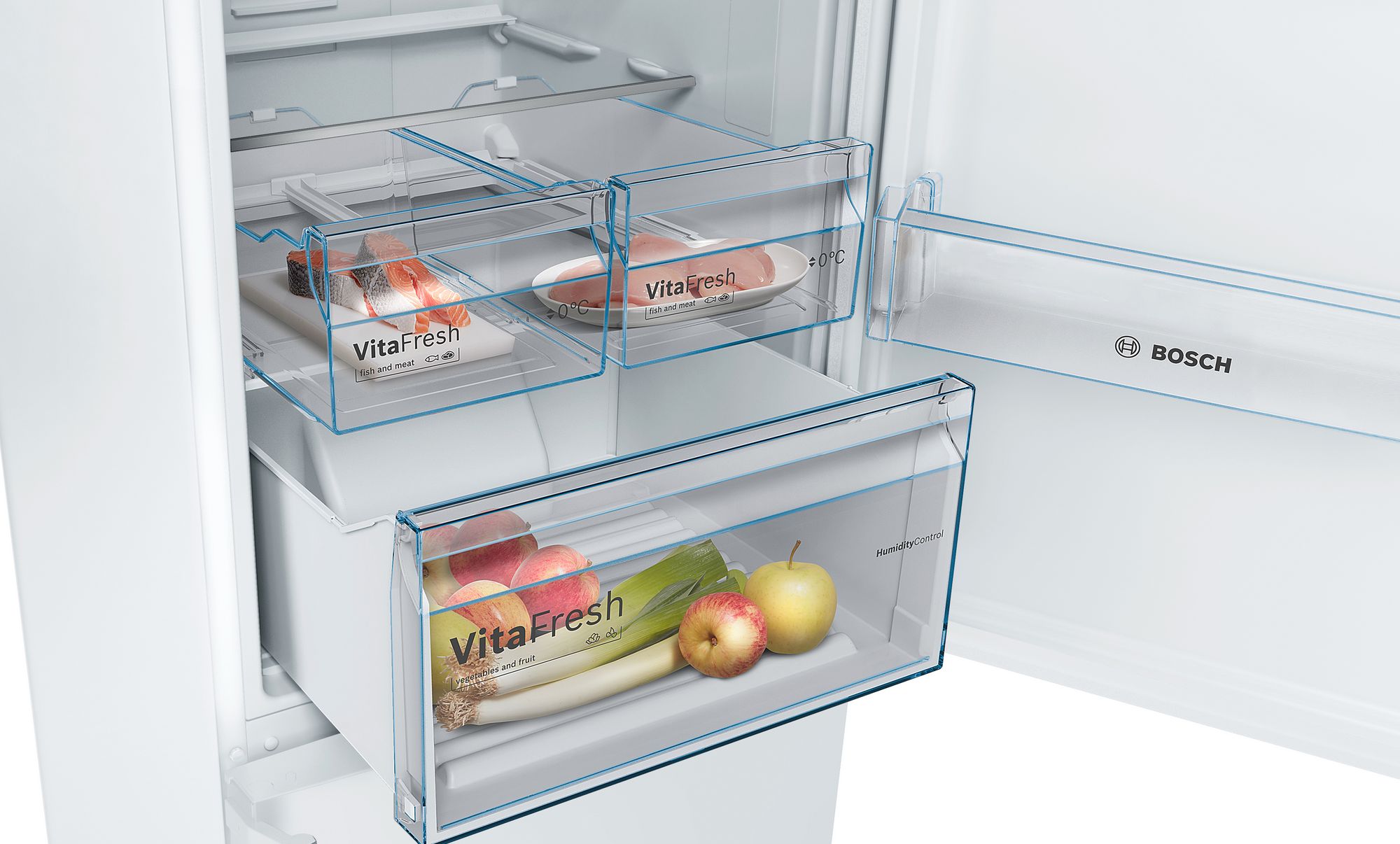 Refrigerador Combinado Independente Série 4 203 x 70 cm Branco KGN49XWDP