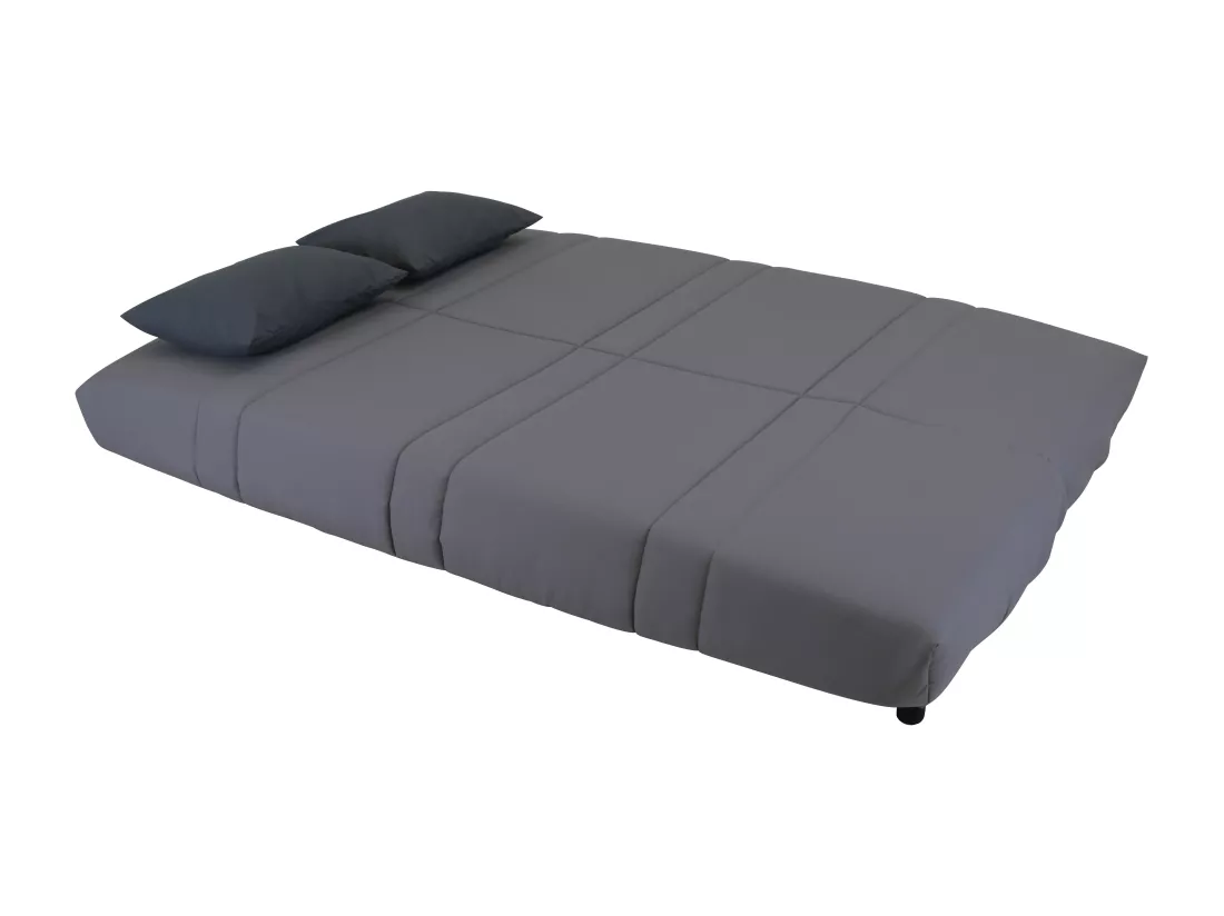 Canapé convertible clic-clac en tissu gris FARWEST III