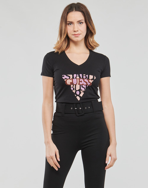 Guess - SS VN AMALIA TEE - Noir