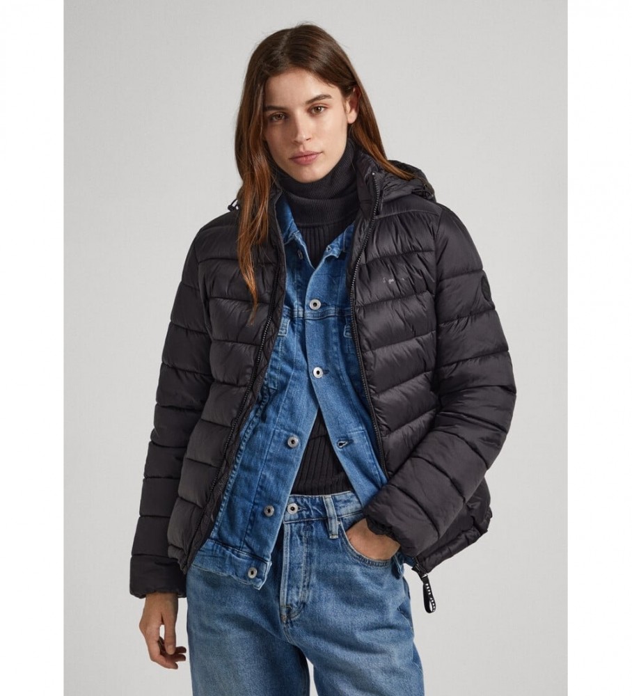 Jaqueta curta Maddie da Pepe Jeans, preta