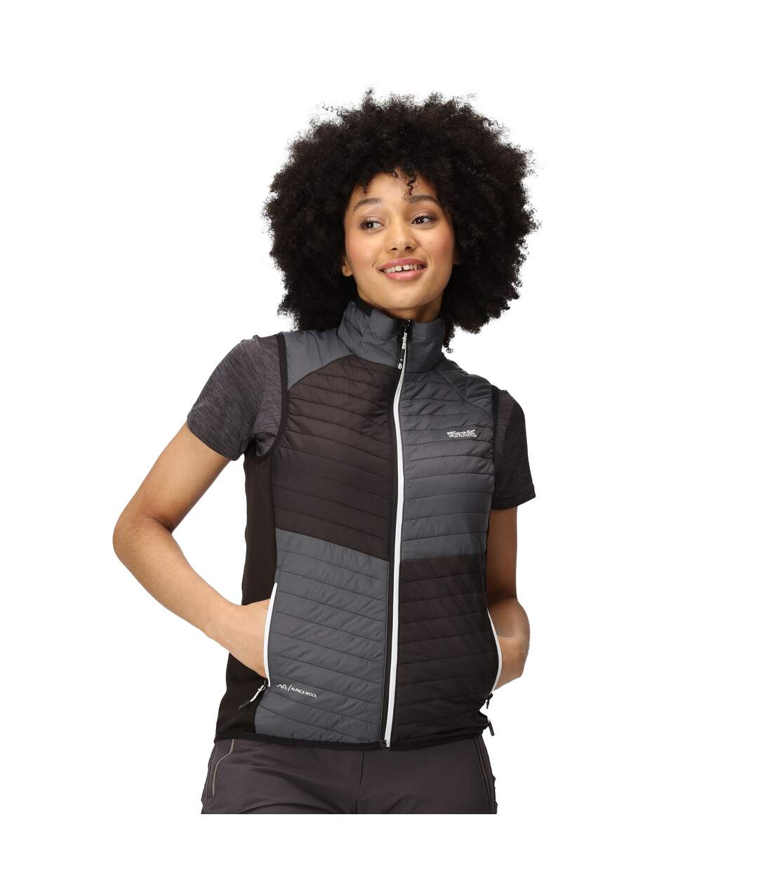 Regatta - Veste sans manches TRUTTON - Femme (Gris phoque / Noir) - UTRG9442
