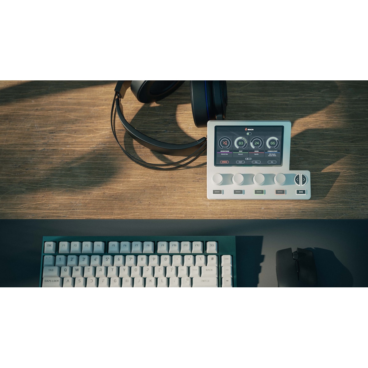 Beacn Mix Create lydkontroller (hvit)