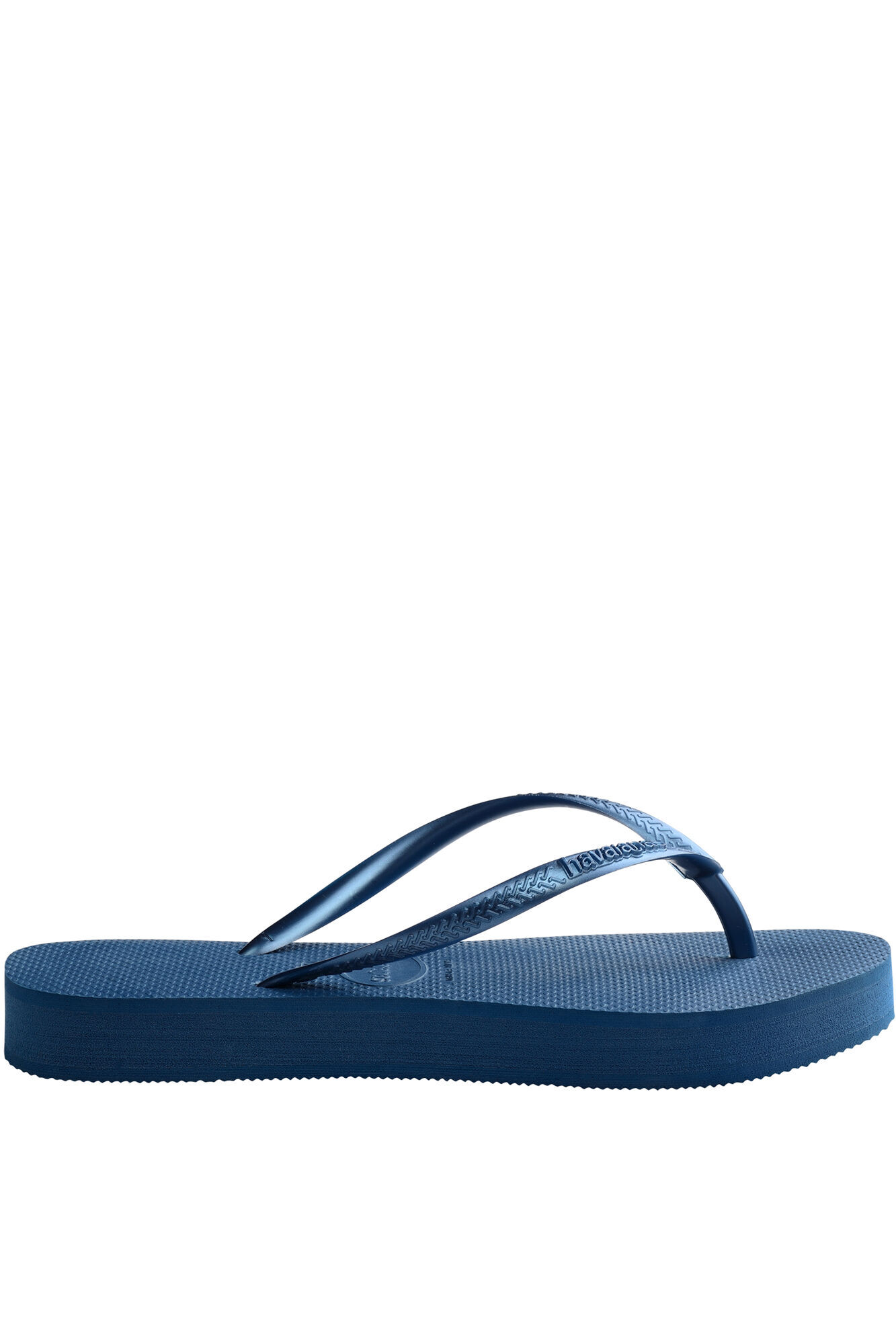 Chinelo Hav. Plataforma fina - azul