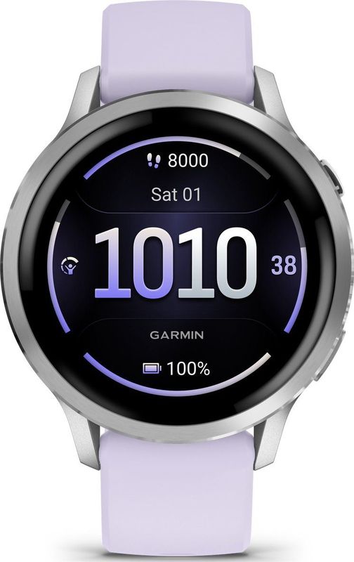 Garmin - Venu 4 - Smartwatch - 41mm - Silver/Lila - Premium met GPS en AMOLED-touchscreen