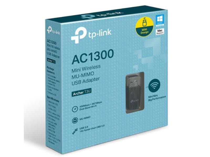 TP-Link WLAN-AC USB-Stick Archer T3U USB 3.0 AC1300- MU-MIMO -USB-WLAN-Stick