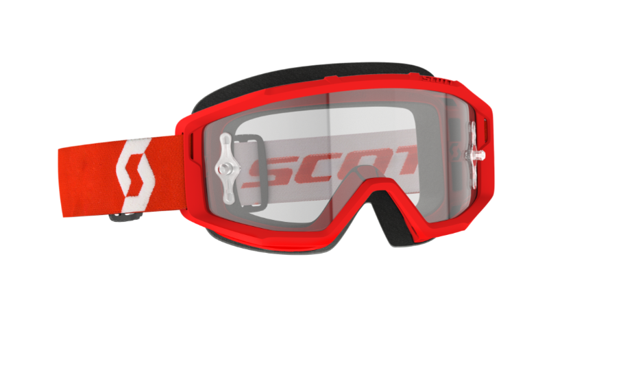 SCOTT Primal Clear Goggles, Rød/Hvid