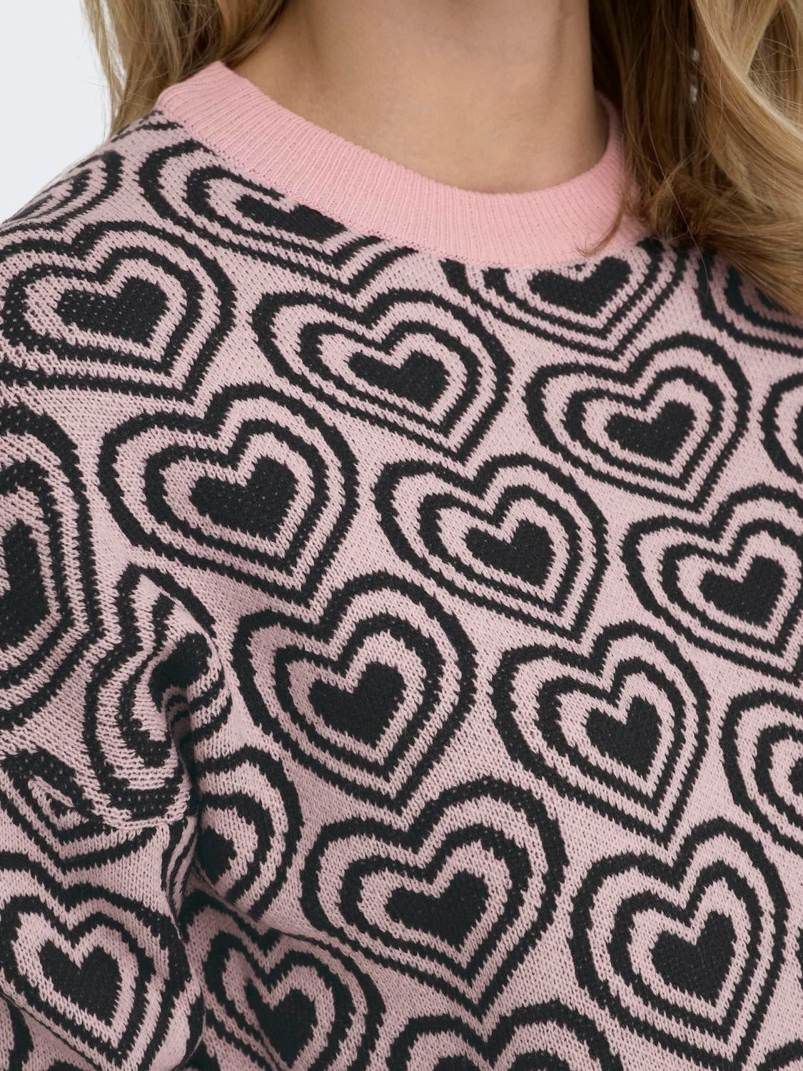 ONLBETTY Strickpullover Silver Pink