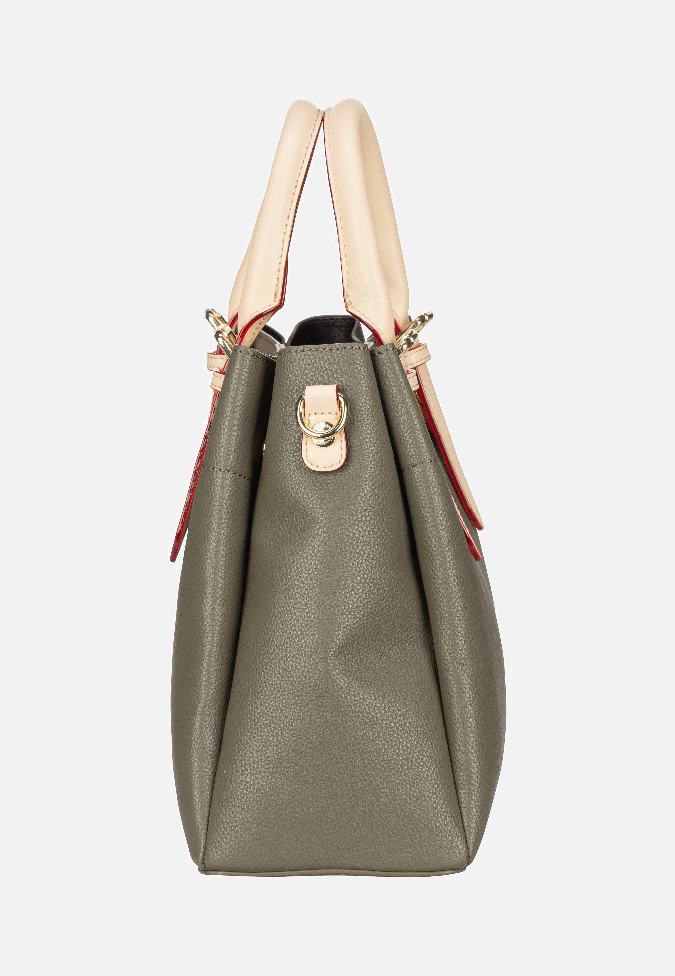 Ella Top Handle M Olive - Henkeltasche