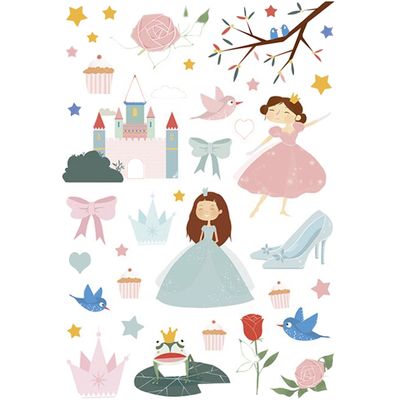 Maildor - 6 feuilles gommettes princesses