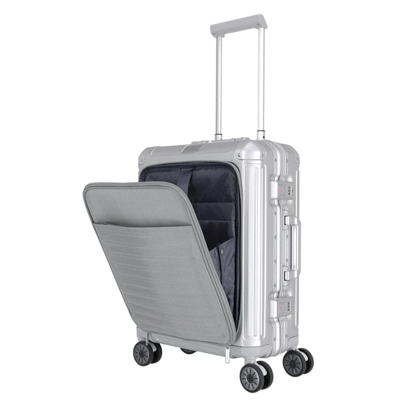 Travelite Next Trolley Frontpocket Aluminium Silver
