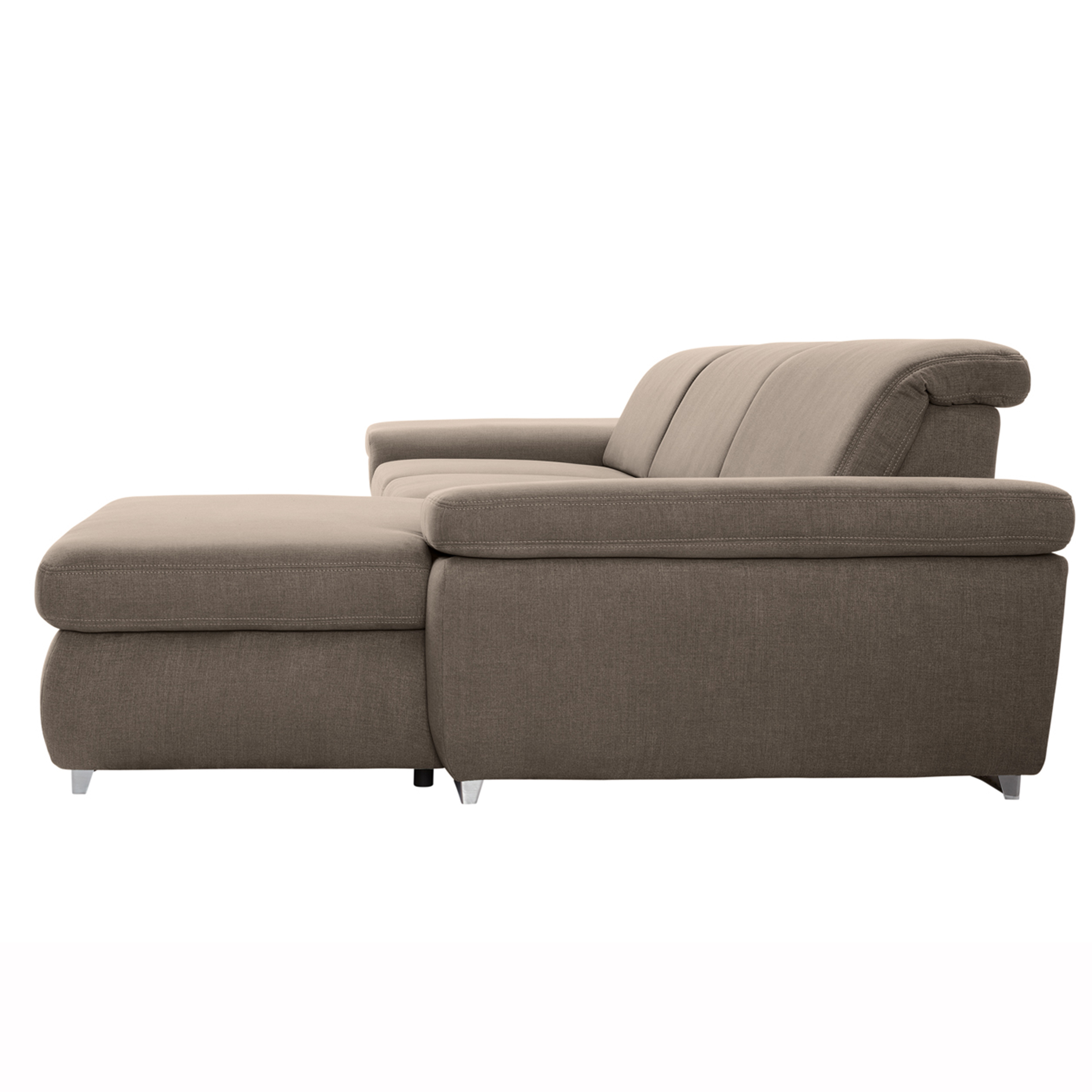 polsterpower Boxspringsofa - Miro mandel - Basismodell - Recamiere rechts