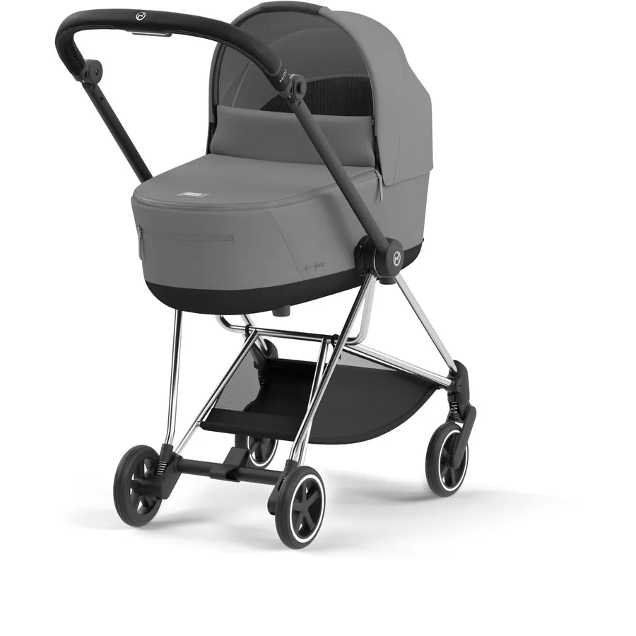 cybex PLATINUM Kombikinderwagen New Mios Chrome Black Mirage Grey