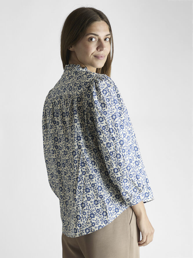 Neo Noir Balza Floral Blouse Blue