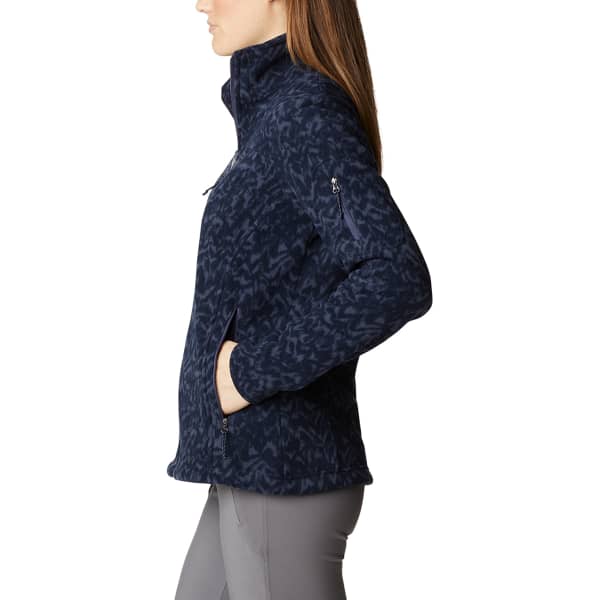 Veste polaire randonnée COLUMBIA FAST TREK PRINTED JKT W NOCTURNAL TERRA