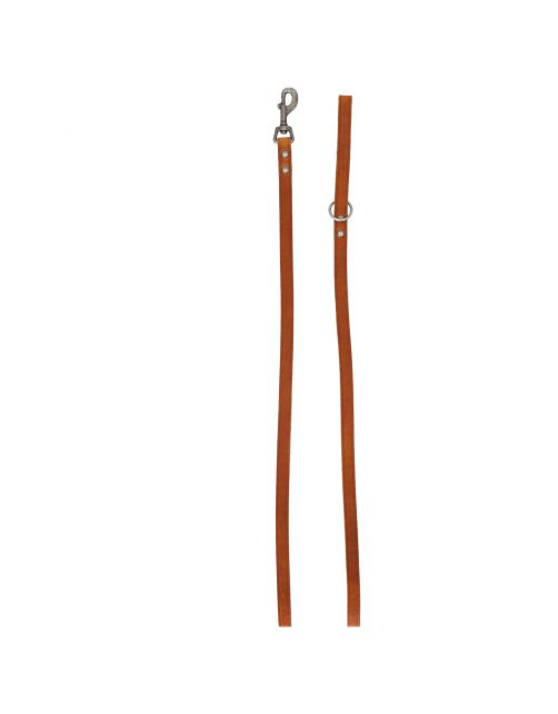 Adori Looplijn Vetleder Met Print - Hondenriem - 180x1.8 cm Cognac M\/L