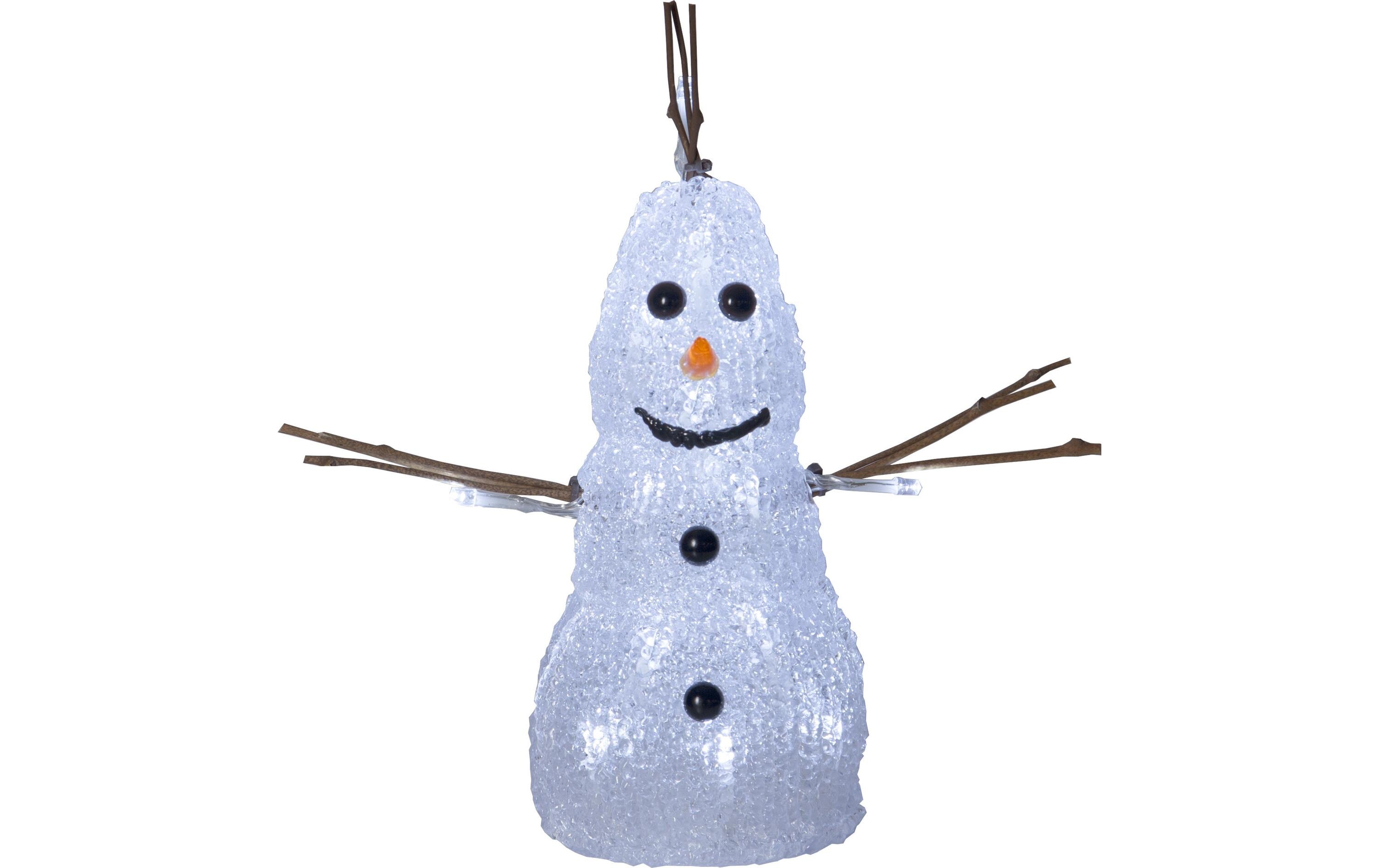 LED-Figur Crystaline Schneemann, 26 cm, WeissSchneemann 20 LED