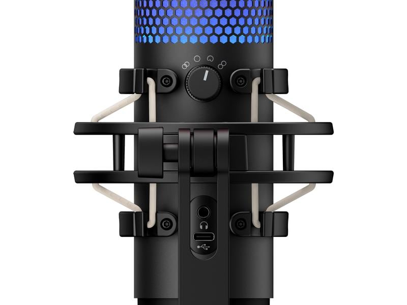 HyperX Mikrofon QuadCast S Gamin-Mikrofon mit LED Anzeige