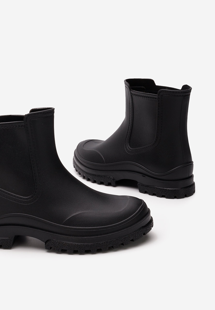 Bottes en caoutchouc noires Zariella