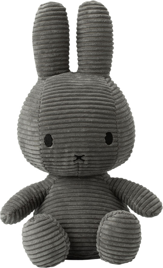 Bon Ton Toys Miffy Sitting Corduroy Grey - 33 cm Grey