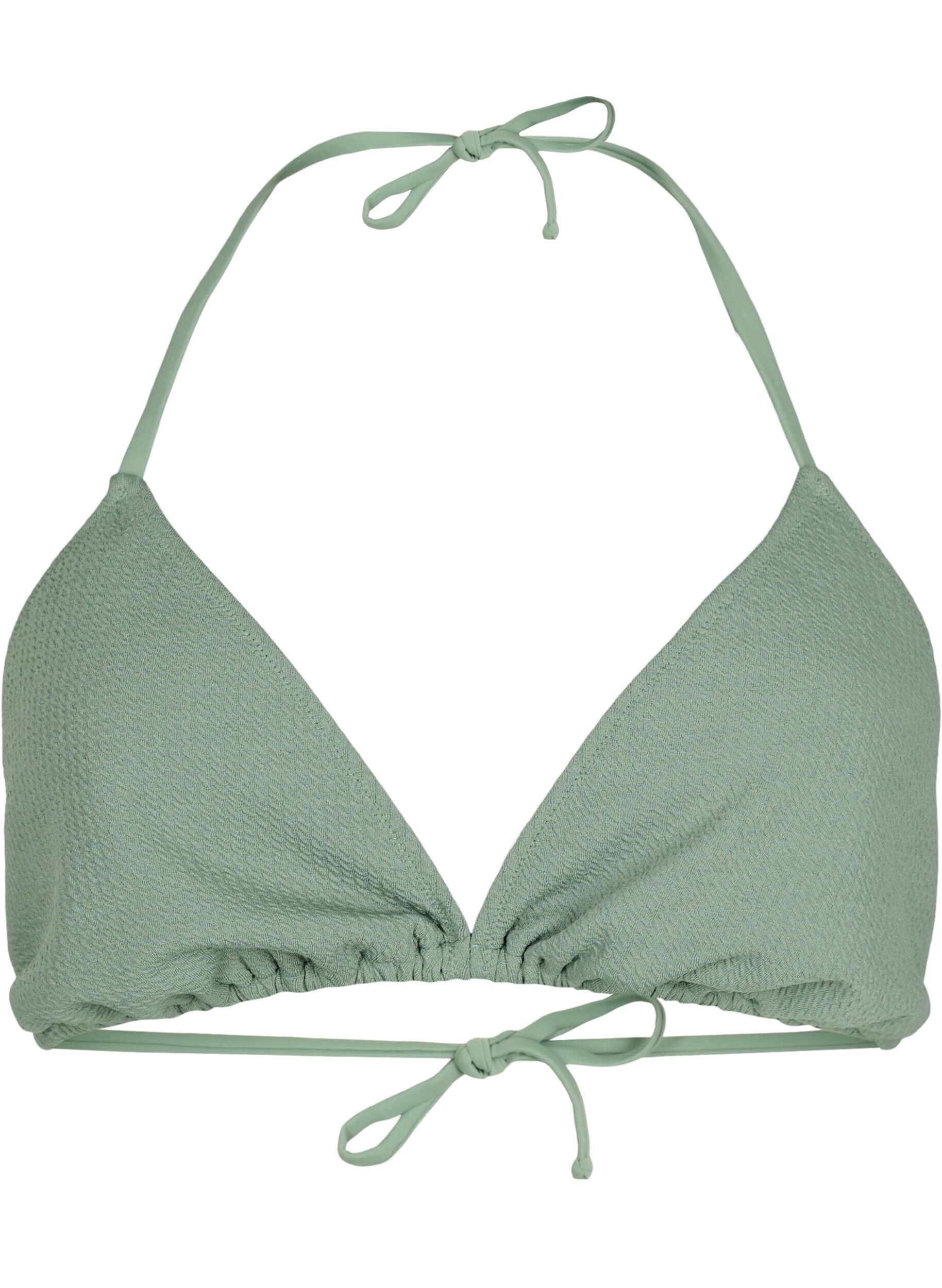 Trekants bikini bh med crepe struktur
