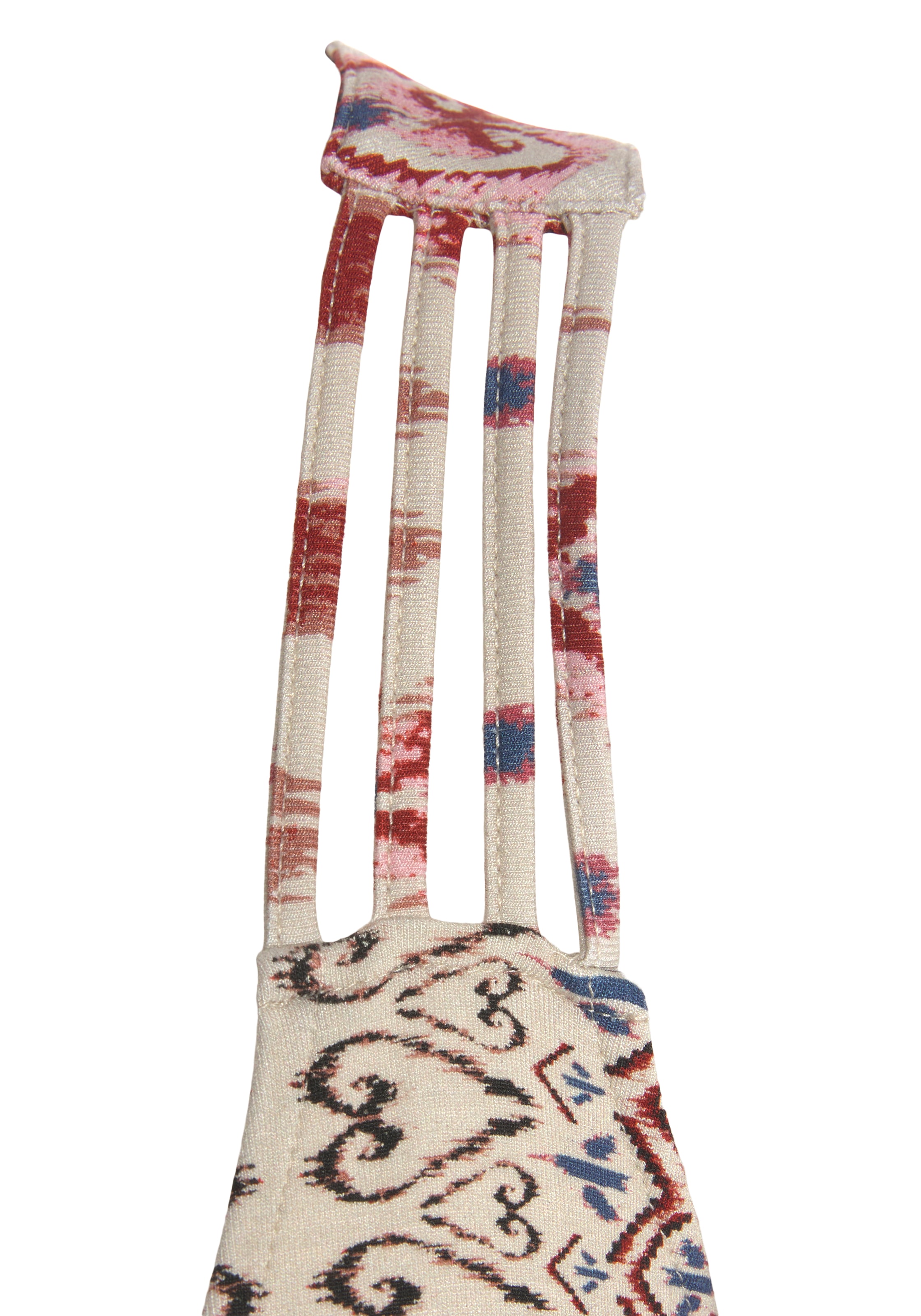 Buffalo Strandkleid mit besonderem Trägerdesign und Ethnoprint, Minikleid, Sommerkleid