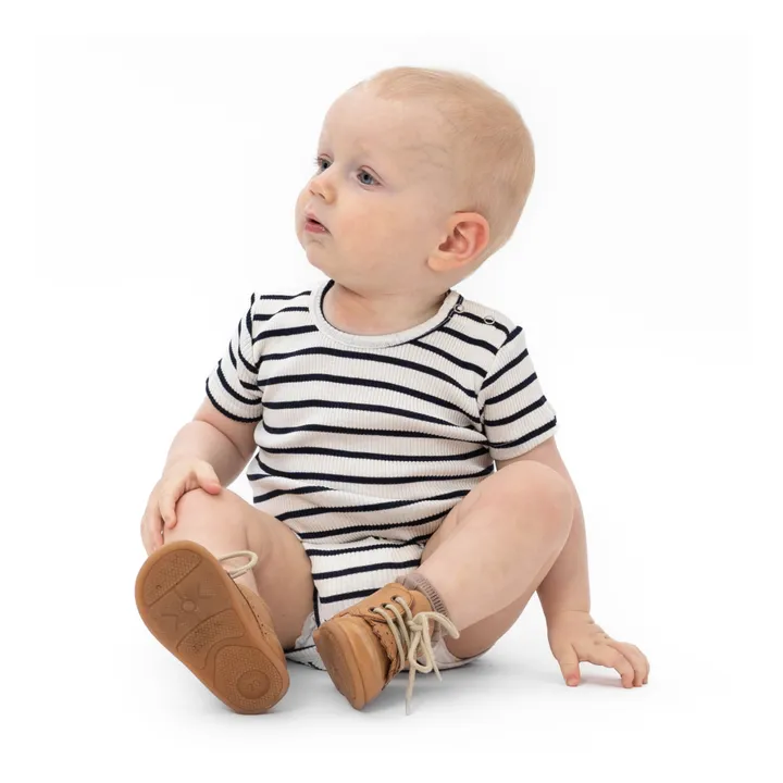 Minimalisma Body Manches Courtes à Volants Buddy | Bleu marine