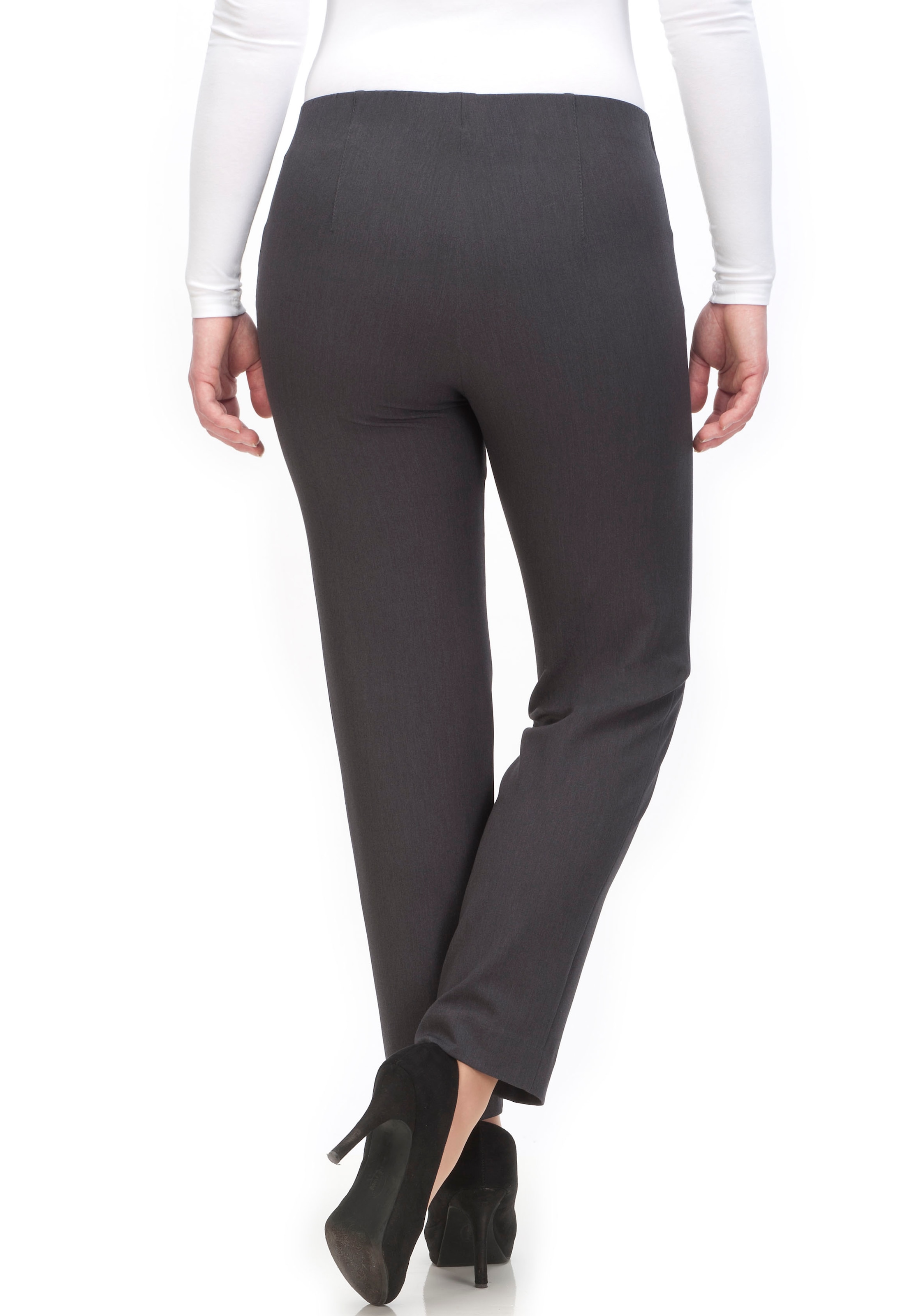 KjBRAND Schlupfhose »Schlupfhose Susie in Bi-Stretch, Kammgarnoptik«  Sommerhose , ideal für kräftige Oberschenkel