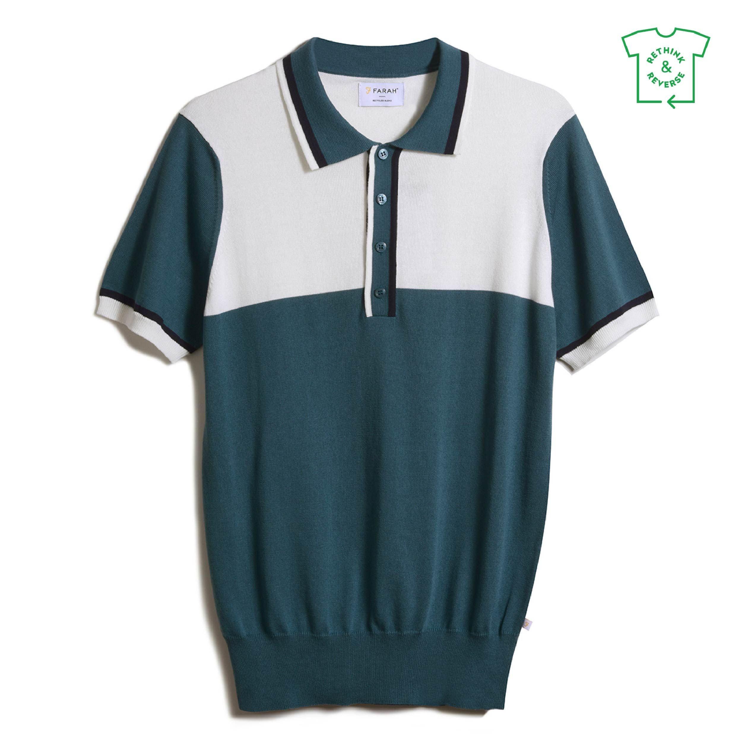 Farah Cleo Colour Block T Shirt Mens